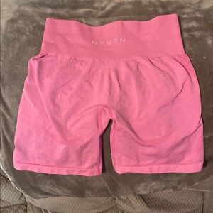 NVGTN Pink Bike Shorts High-Waisted Seamless Design
